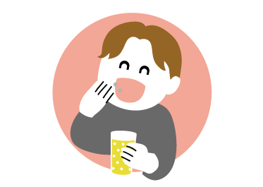 お酒で飲んでも大丈夫!